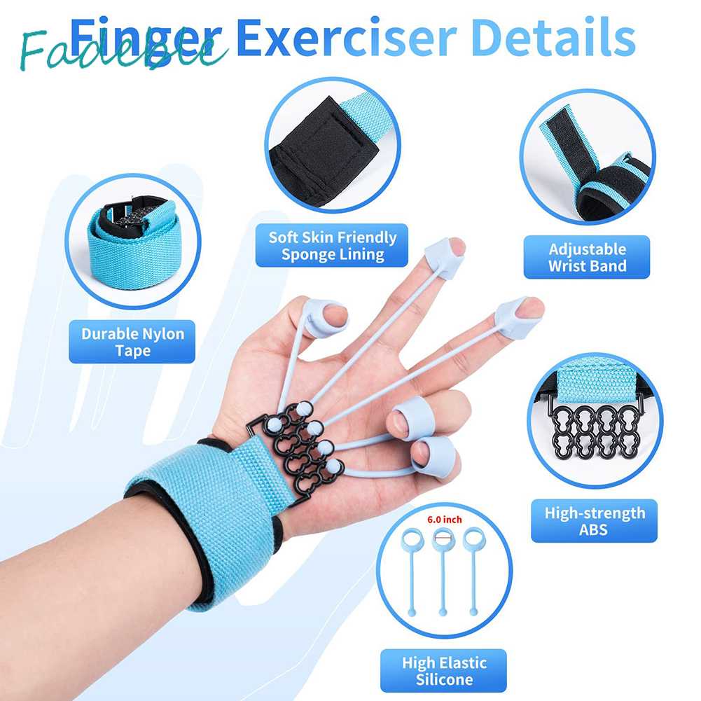 Dụng Cụ Nới Rộng Ngón Tay 5 Ngón Bằng Silicone Di Động Hỗ Trợ Luyện Tập Gym