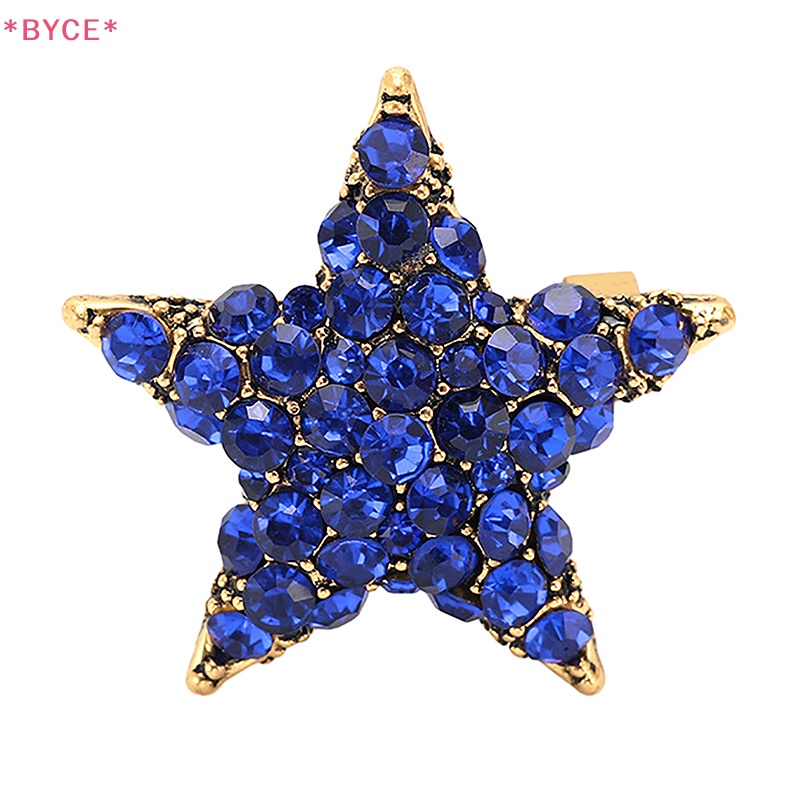 Ghim Cài Áo Hình Ngôi Sao Năm Cánh Đính Đá Thời Trang Cho Nữ Mới