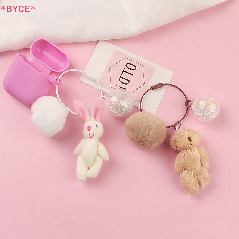 Móc Khóa Hình Gấu / Thỏ Nhồi Bông Đáng Yêu Dành Cho Bé Gái Mới