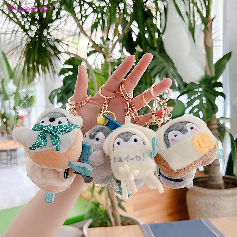 Móc Khóa Hình Chim Cánh Cụt Nhồi Bông Xinh Xắn Mới