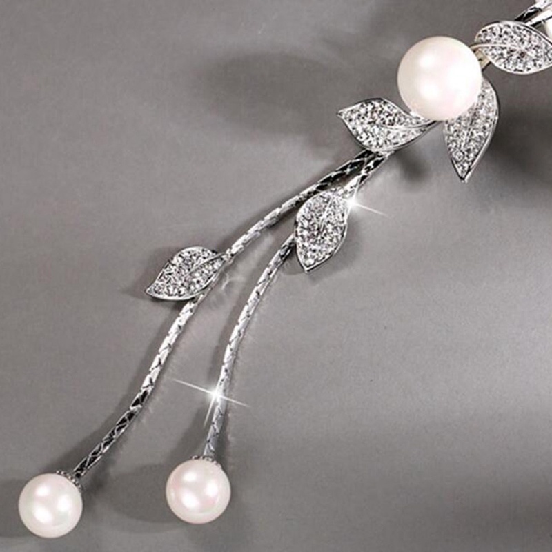 Vòng cổ Bạc 925 Mặt Chiếc Lá Đính Đá Opal Tự Nhiên Dành Cho Nữ Margot3