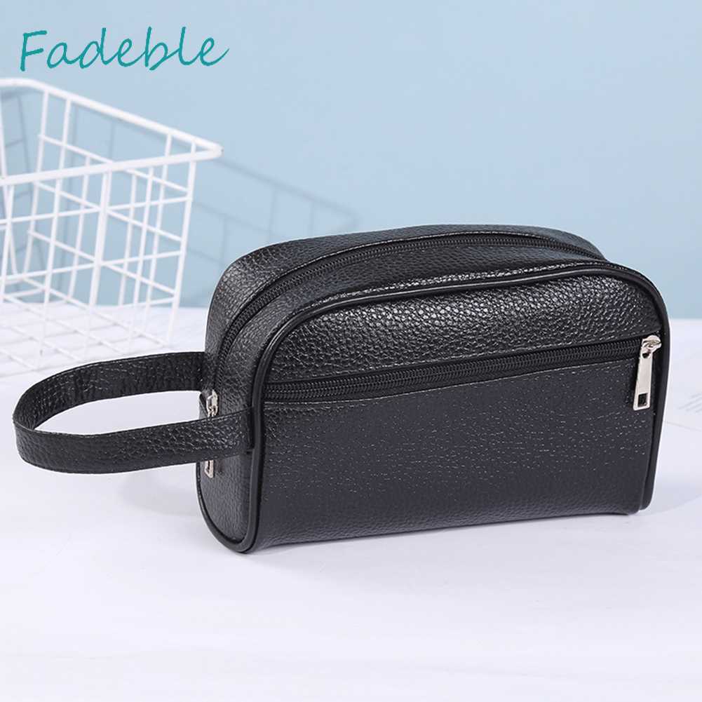 Ví Nam Nữ Da PU Màu Trơn Thời Trang