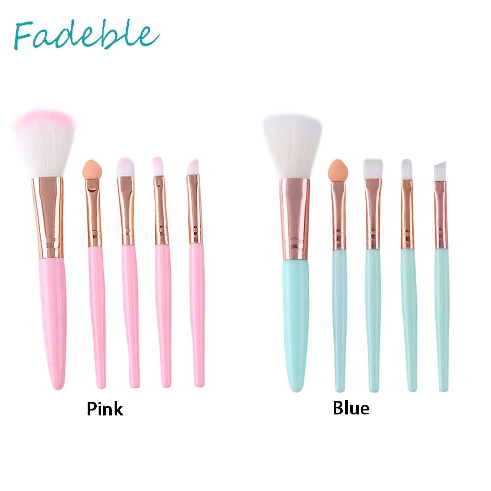 Set 5 Cọ Trang Điểm Sợi Nylon Mềm Mại Tiện Dụng