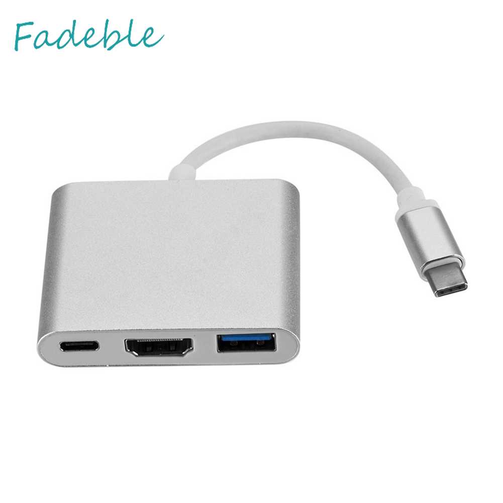 Bộ Chia USB 3.1 10Gbps HDMI TYPE-C 3 Trong 1 Cho Laptop