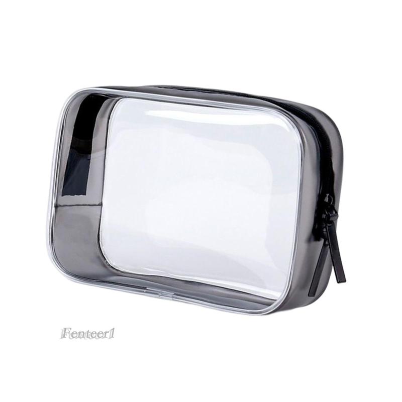 Túi Đựng Mỹ Phẩm Fenteer1 Màu Trong Suốt Tiện Dụng Cho Nữ