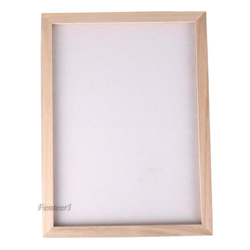 [Fenteer1] Khung Giấy Làm Thủ Công Bằng Gỗ Kích Thước 15x18CM