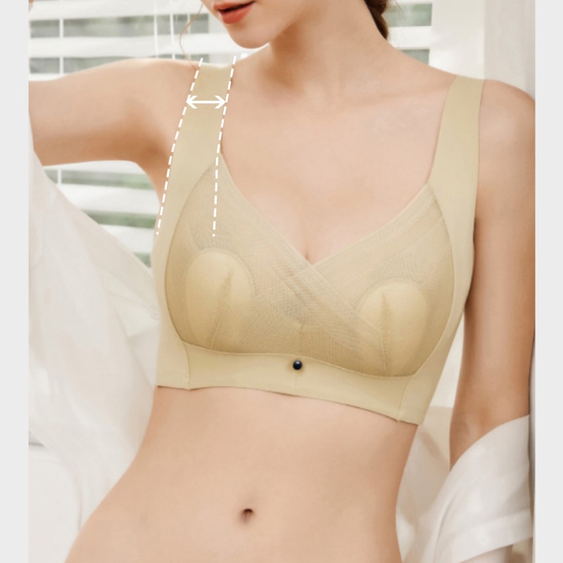 Áo Ngực Siêu Mỏng Bằng Cao Su Pha Lê Phong Cách Mới Với Tai Thỏ Cúp Lớn Nâng Ngực Thoáng Khí Cho Nữ