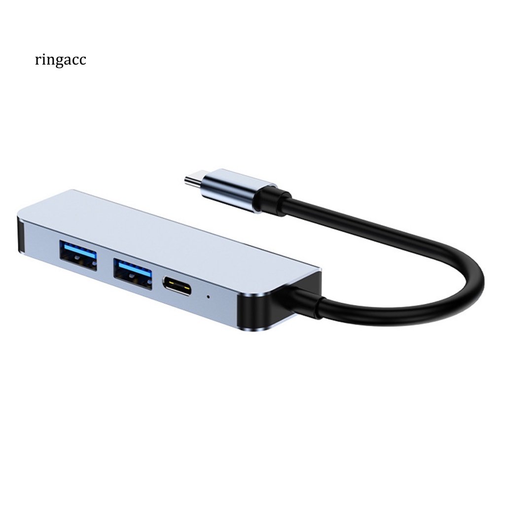 Bộ Chia Cổng USB C RGA Độ Bền Cao 4 Trong 1 Tiện Dụng Cho Máy Tính