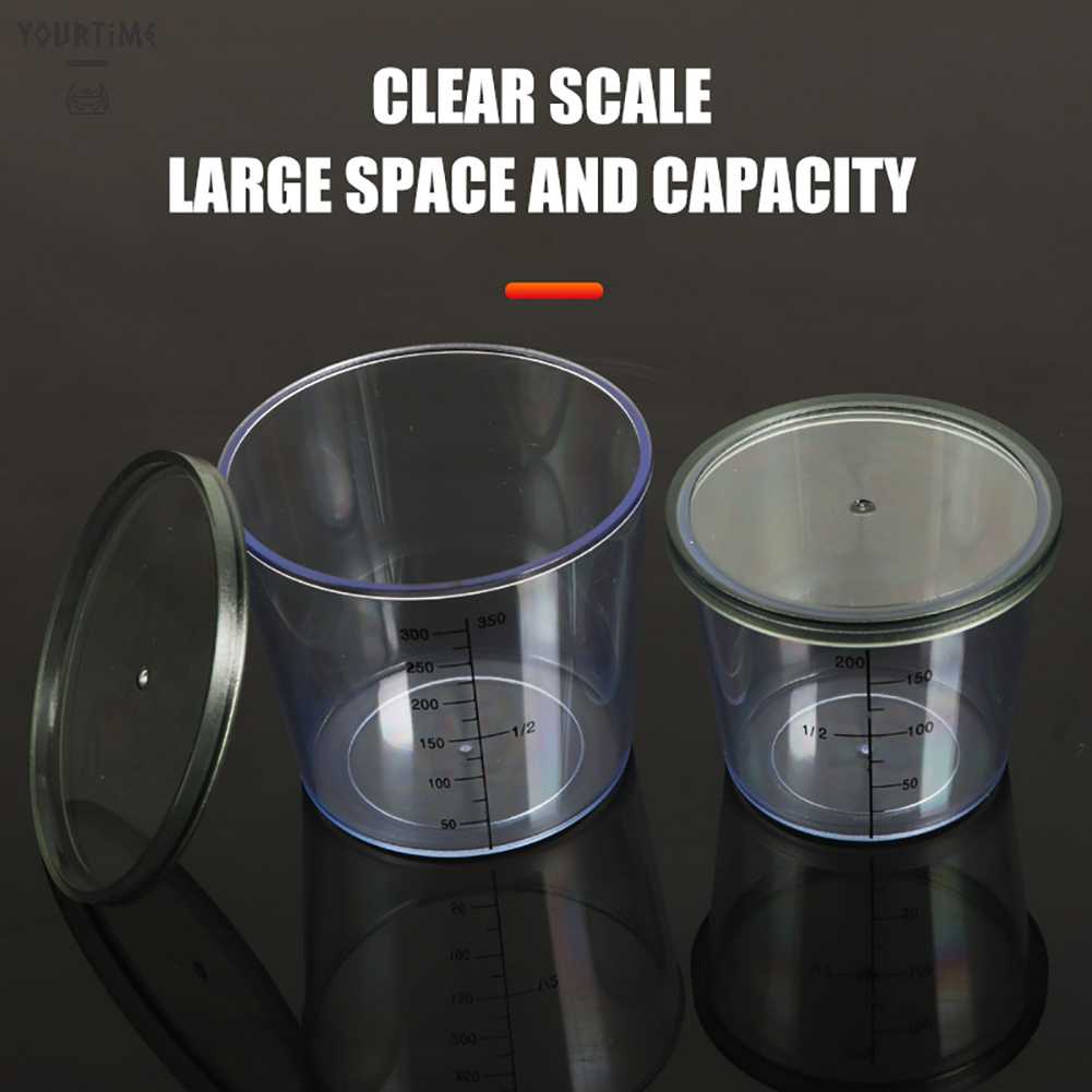 Set 4 Cốc Đo Lường Kèm Vỏ Đựng Mồi Câu Cá Tiện Dụng