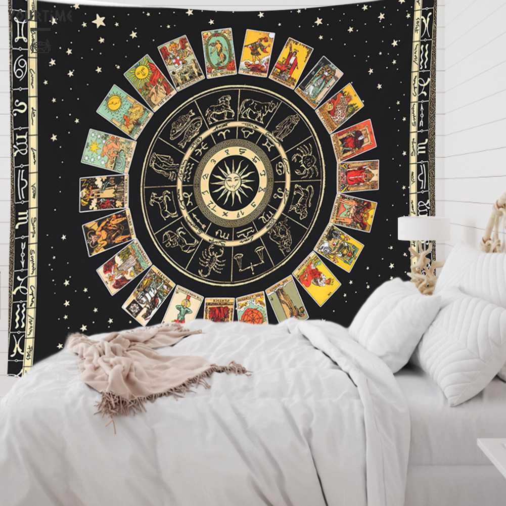 Thảm Treo Tường Họa Tiết Mandala Tarot Kích Thước 95x73cm