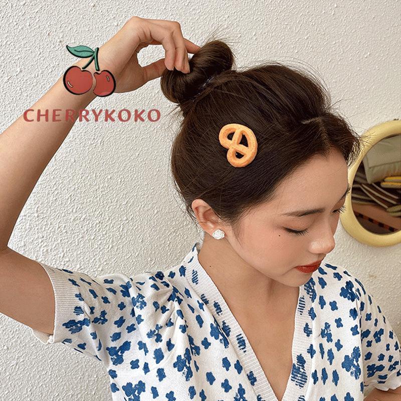 🍒🍒CHERRYKOKO Kẹp tóc hình bánh quy ngộ nghĩnh dễ thương