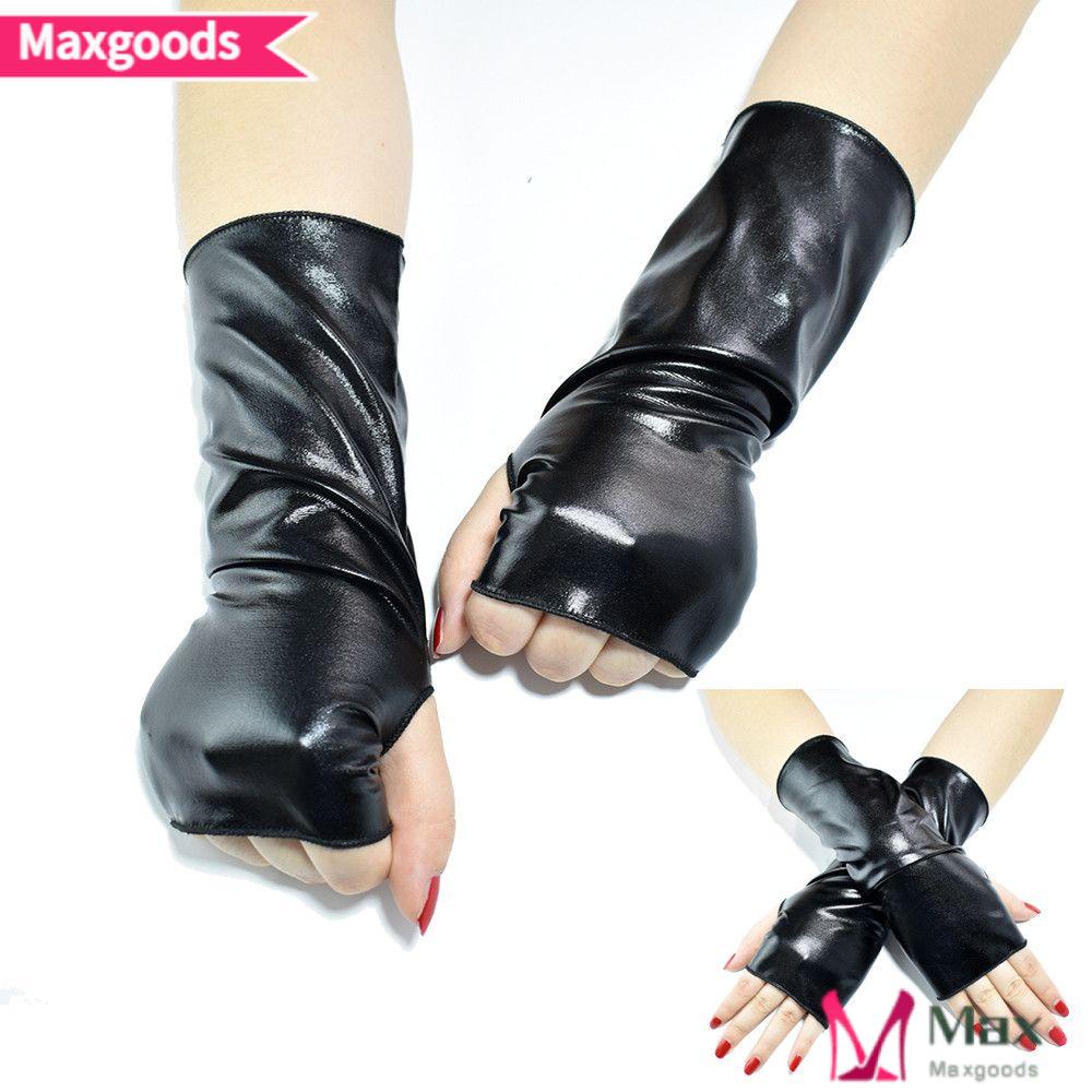 Găng Tay Da PU Phong Cách Hip Hop Thời Trang Cho Nữ