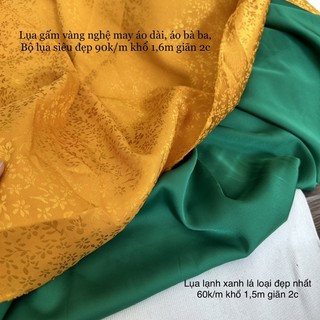 Vải Gấm lụa Hoa, Lụa Gấm Hoa Gió- May Áo Dài, Áo Bà Ba, Bộ Lụa