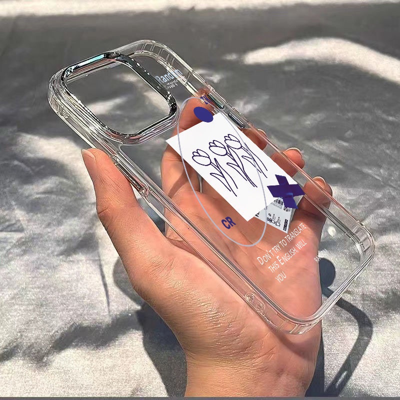 ✅Ốp Điện Thoại Dẻo Họa Tiết Hoa Màu Xanh Dương Xinh Xắn Chống Sốc Cho Iphone Plus7Iphone12In Style 13max8 / Blue Clay 1114pro YIA1