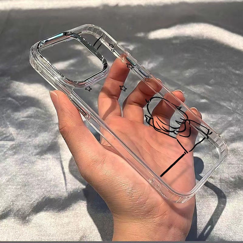 ✅Ốp Điện Thoại Dẻo Họa Tiết Cô Gái Độc Đáo Chống Sốc Cho Iphone12 / 1114pro 13 max7 Plus8