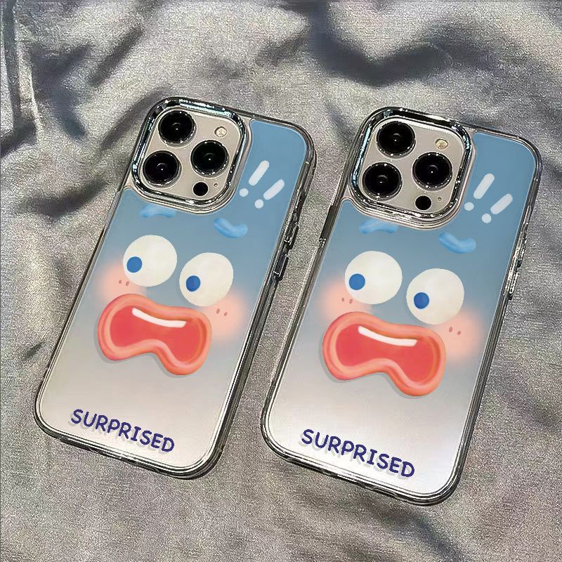 ✅Ốp Điện Thoại Dẻo Họa Tiết Biểu Cảm Gương Mặt Vui Nhộn Chống Sốc Cho Iphone12 max / 118plus 1314pro 7 NA7N