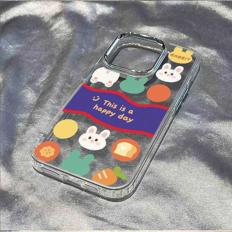 ✅Ốp Điện Thoại Mềm Chống Sốc Hình Thỏ Và Cà Rốt Cho Iphone 13 xs14pro 12Plus 711 max8 80HY