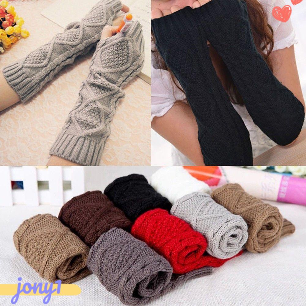 Găng Tay Dài Màu Trơn Họa Tiết Hoa Thời Trang Cho Nữ