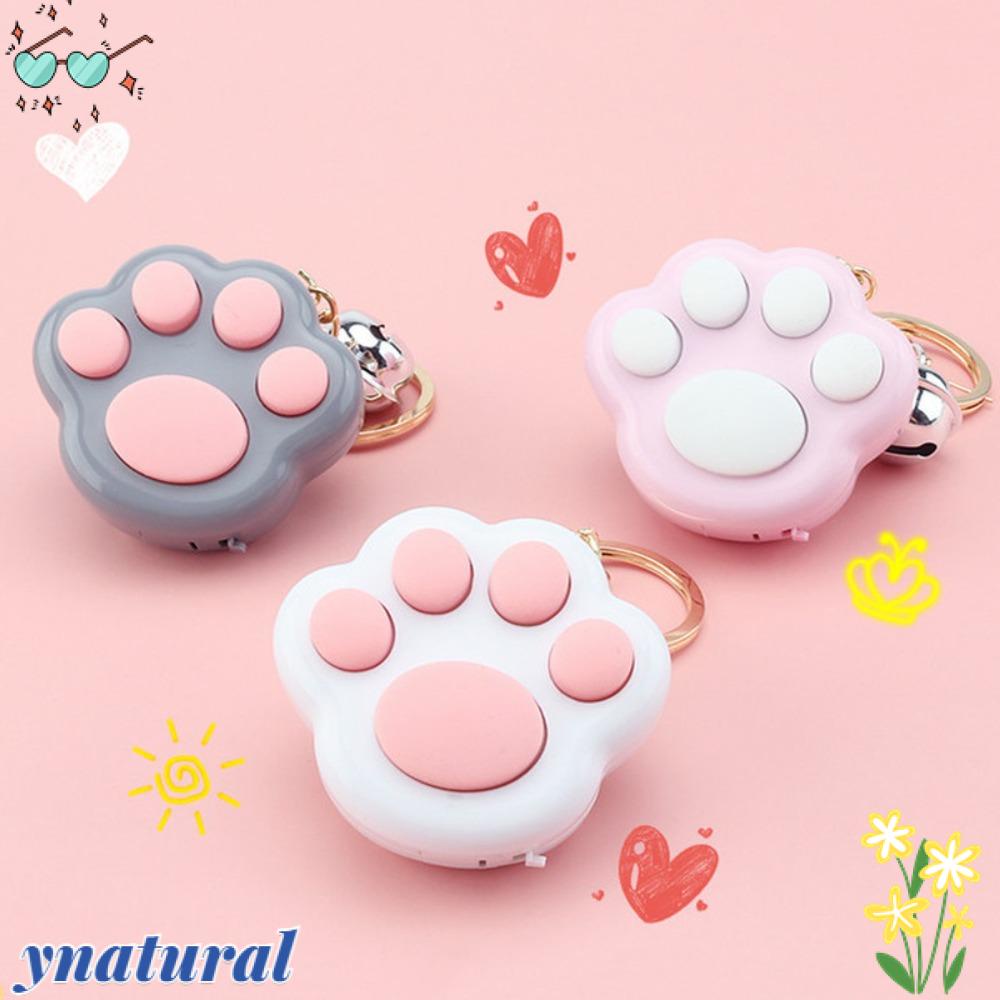Móc Khóa Hình Dấu Chân Mèo Có Đèn Led 1 Cái