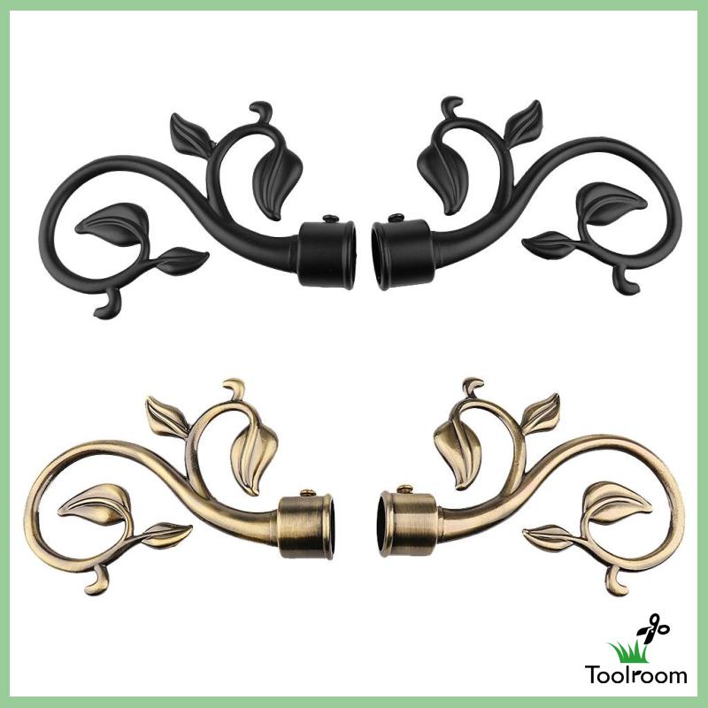 1 Cặp Nắp Đậy Thanh Treo Rèm Trang Trí Hình Vây Cá