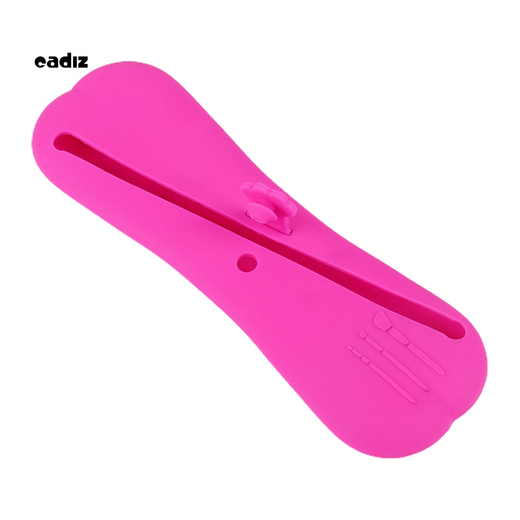 Túi Đựng Cọ Trang Điểm CADI Bằng Silicon Mềm Dung Tích Lớn Chống Bụi Chống Rơi Hình Dấu Chân Mèo