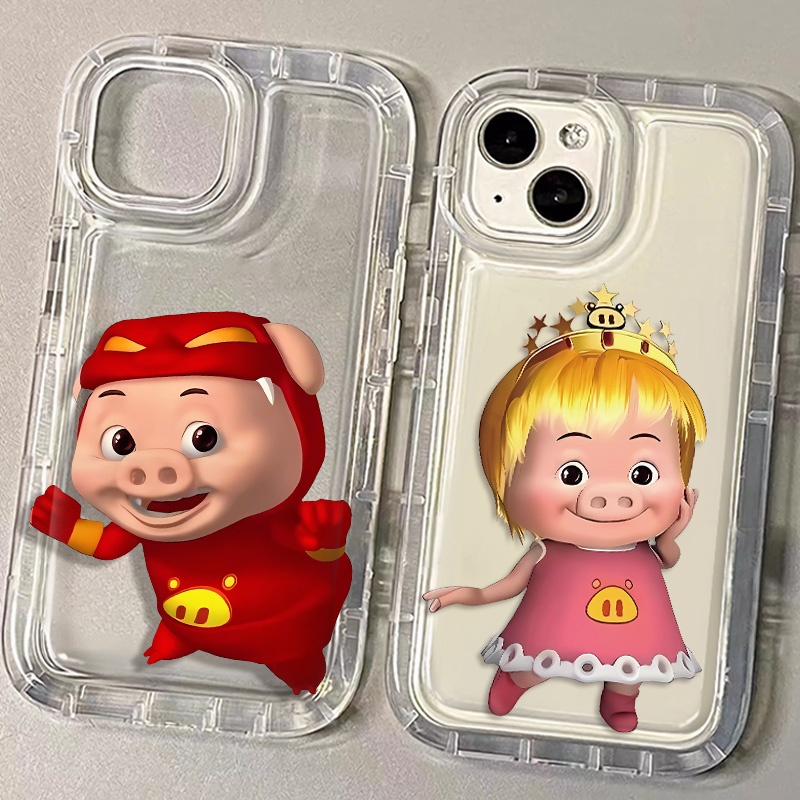 Ốp Điện Thoại Silicon TPU Mềm Chống Sốc In Hình Heo Dễ Thương Cho IPhone 14 13 11 12 Pro XS Max X XR 7 + 8 Plus