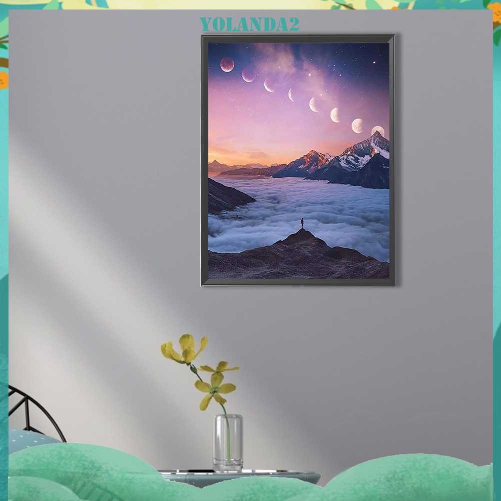 Tranh Đính Đá Kim Cương Toàn Bộ 5D DIY Hình Vẽ Phong Cảnh Trang Trí Nhà Cửa