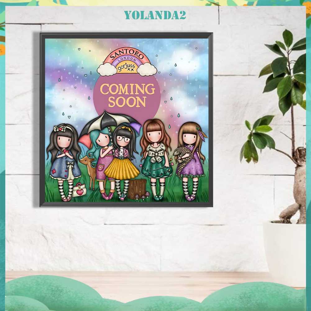 Tranh Đính Đá Kim Cương Toàn Bộ 5D DIY Hình Búp Bê