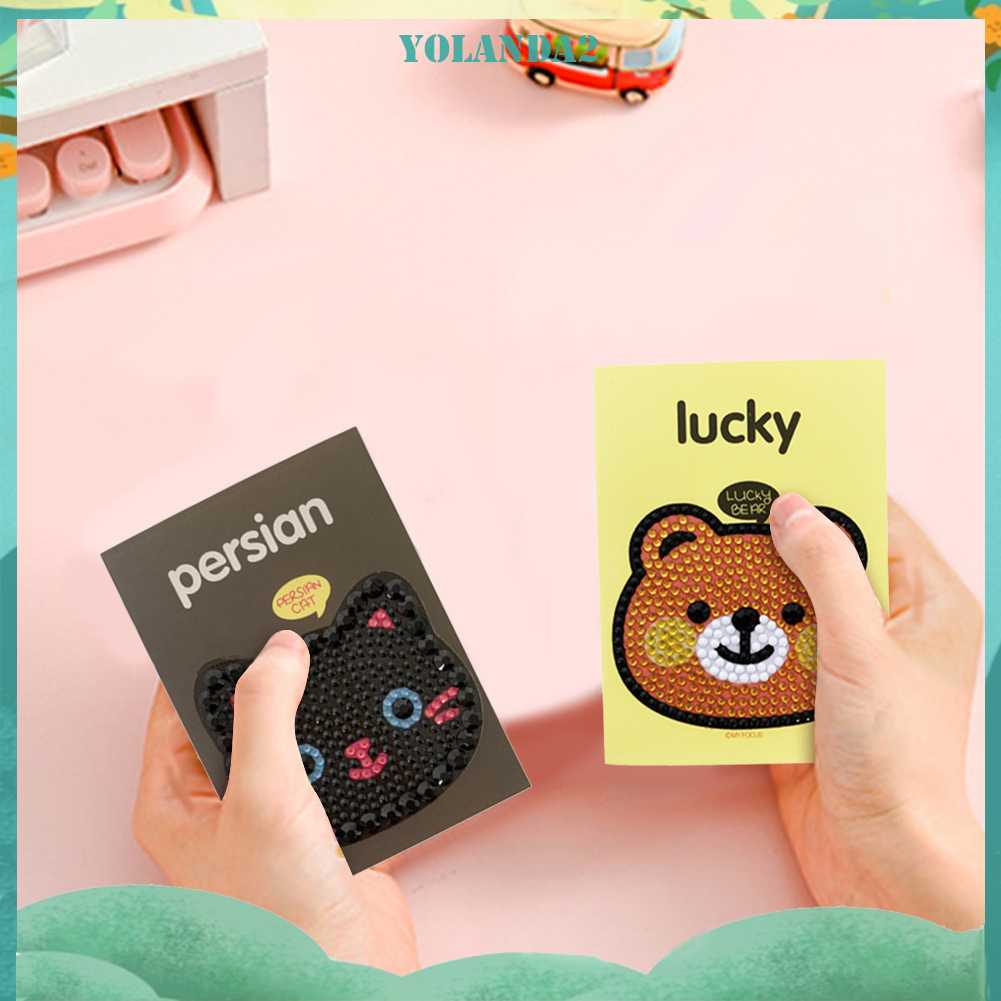 Set 8 Tấm Sổ Tay Phác Thảo Đính Đá DIY Sáng Tạo Đẹp Mắt