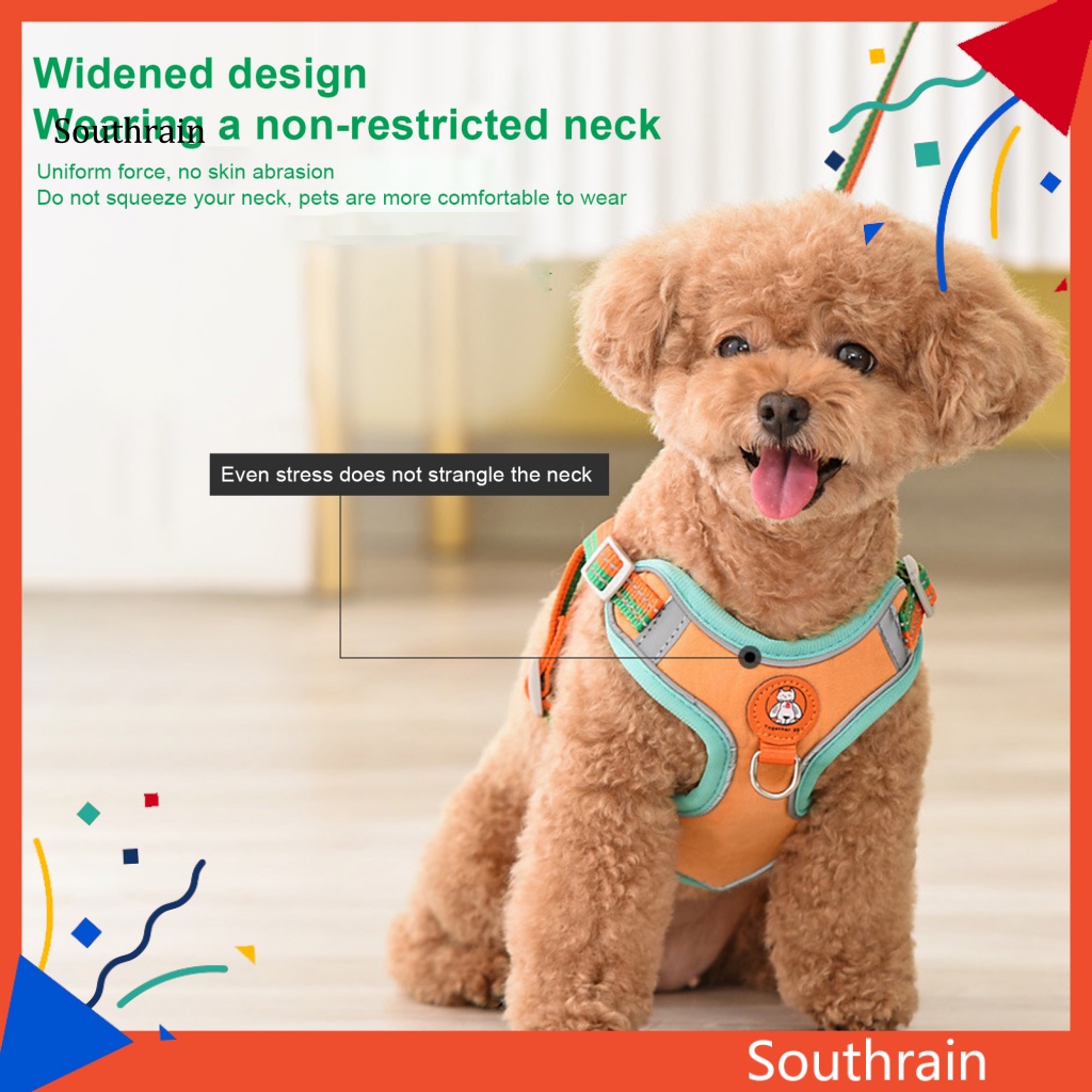 Dây Dắt Thú Cưng Phản Quang Thiết Kế Thoáng Khí Thân Thiện Với Làn Da