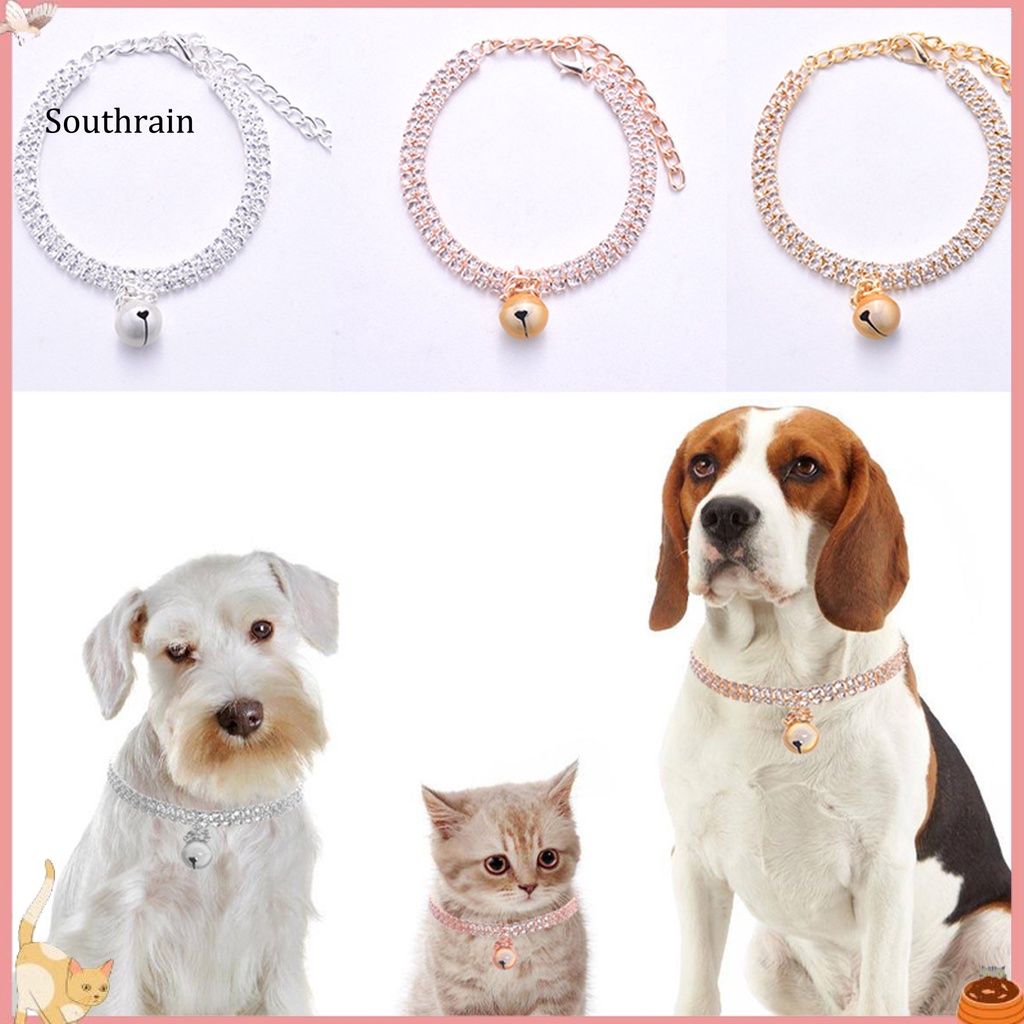 Vòng Cổ Đính Đá Sáng Bóng Thanh Lịch Dành Cho Thú Cưng