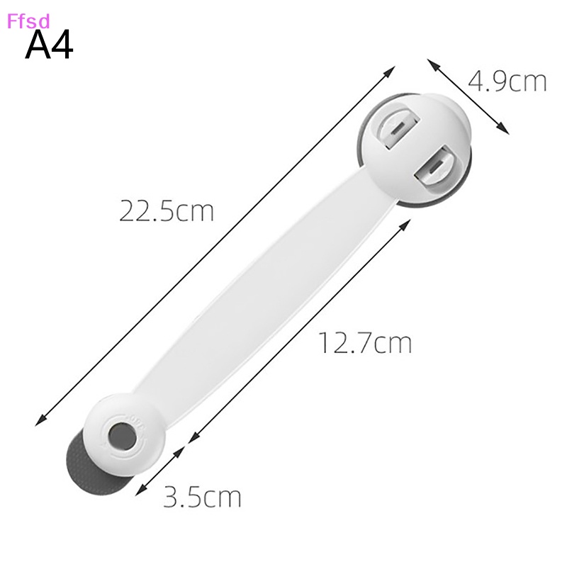 1 Khóa Cửa Tủ Lạnh / Ngăn Kéo Tủ Lạnh Bằng Nhựa Chống Kẹp Đa Năng Bảo Vệ An Toàn Cho Bé