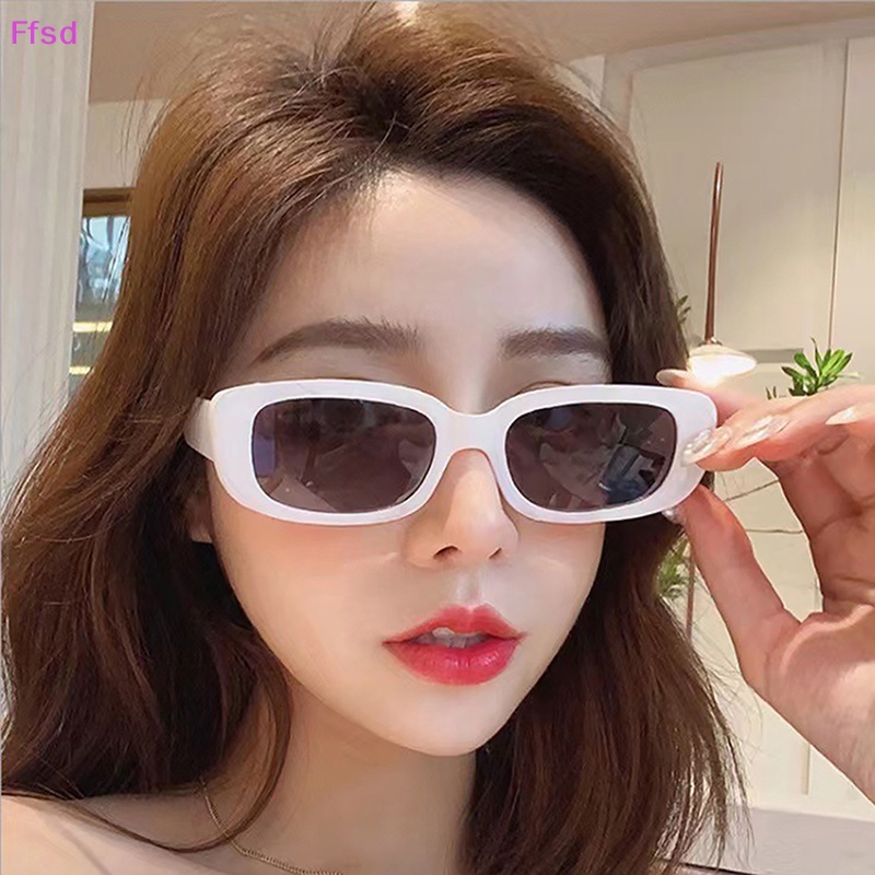 Kính Mát Vuông Nhỏ Hình Chữ Nhật Phong Cách Vintage Cho Nữ