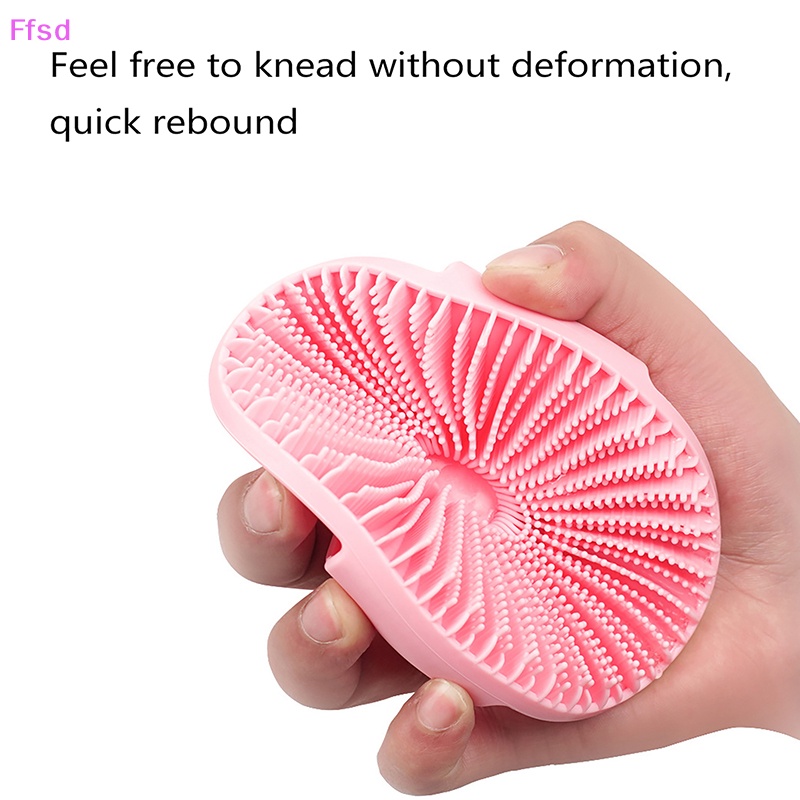 Bàn Chải Tắm Chà Lưng Bằng Silicone Gắn Tường Nhỏ Gọn