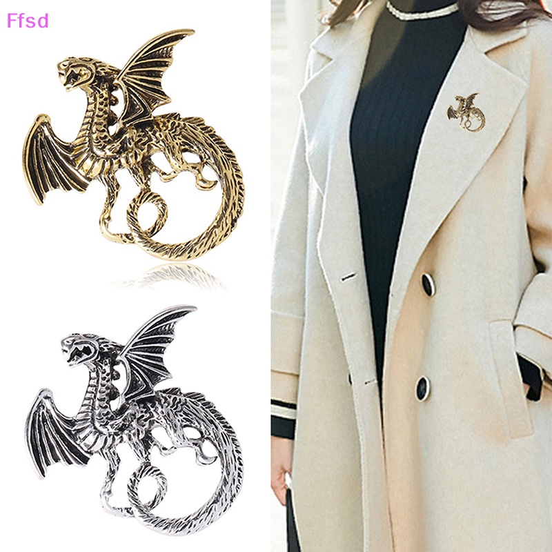 {Ffsd} Ghim Cài Áo Hình Rồng Tráng Men Vintage Cho Nữ