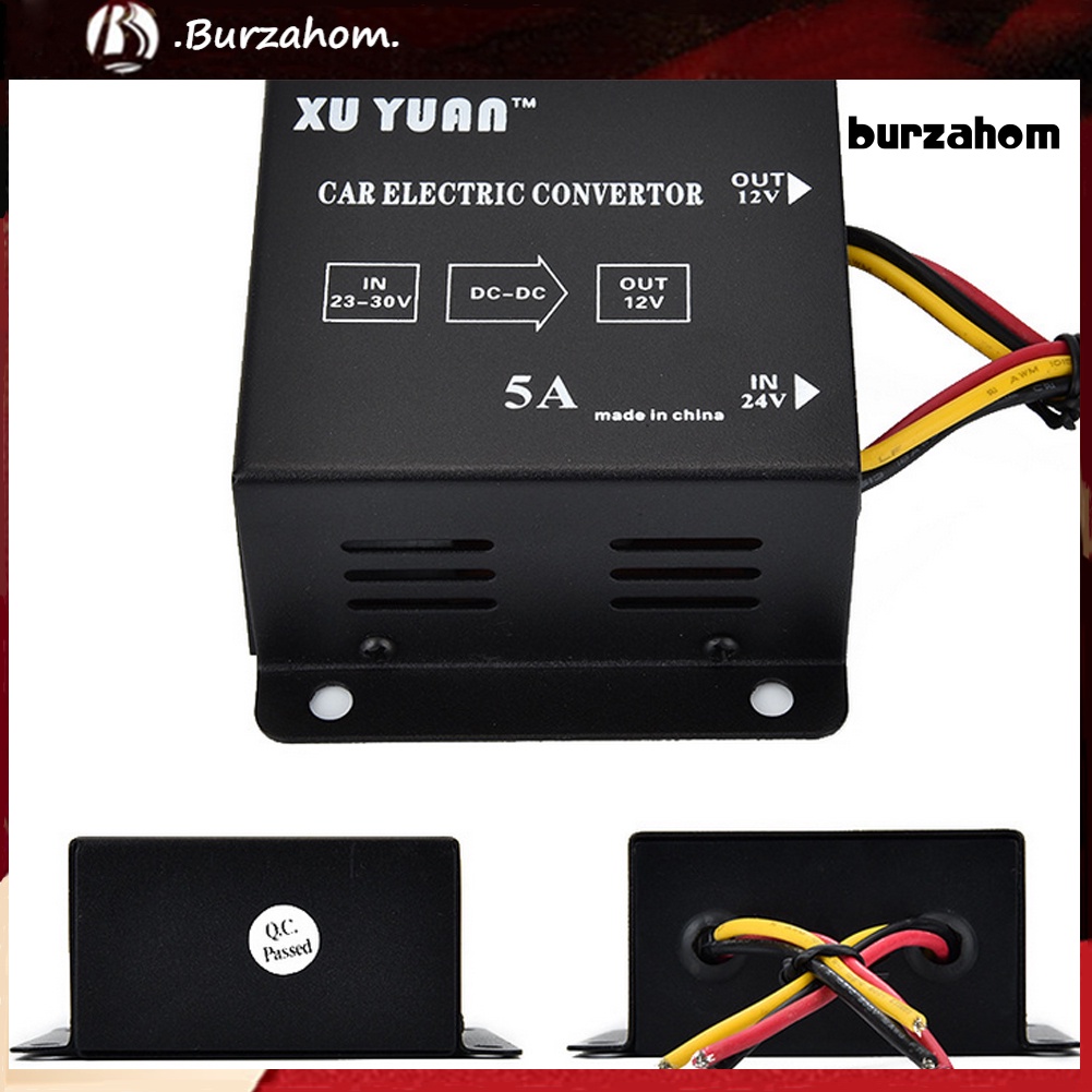 Bộ Chuyển Đổi Nguồn Điện 5A 24V Sang 12V Cho Xe Hơi