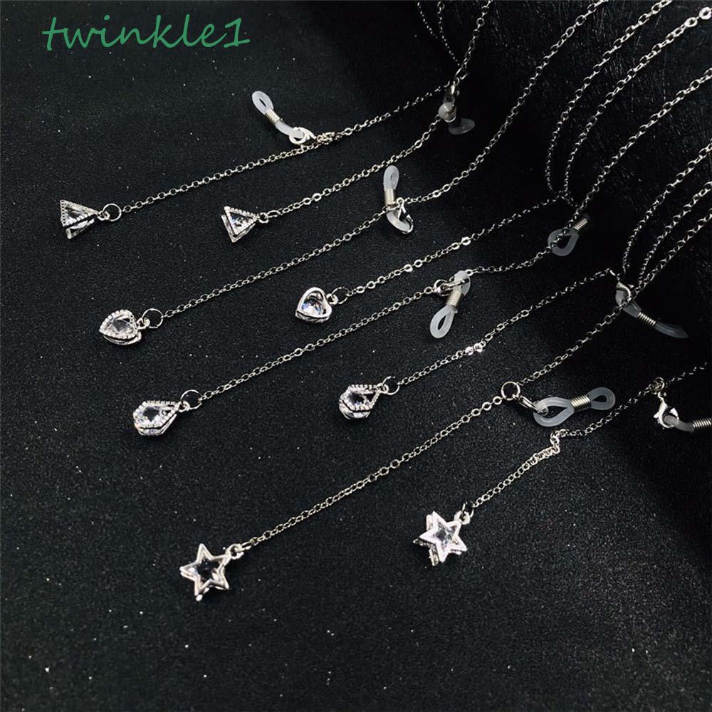 Dây Đeo Mắt Kính Chống Thất Lạc Bằng Kim Loại Thời Trang Dành Cho Nữ