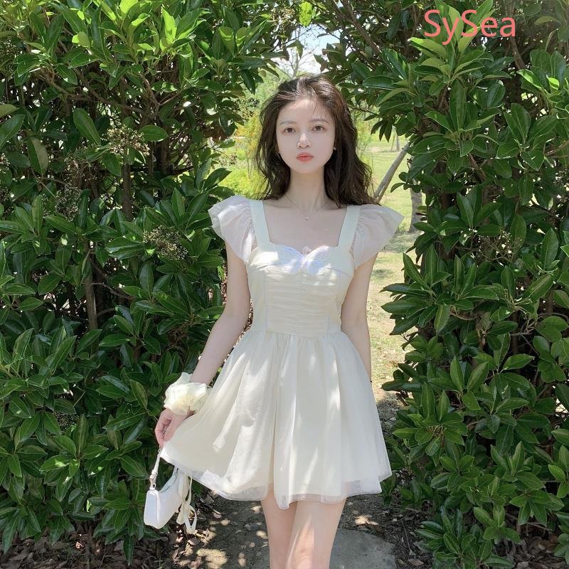 Đầm Cổ Vuông Dáng Ôm Thời Trang Mùa Hè Dành Cho Nữ