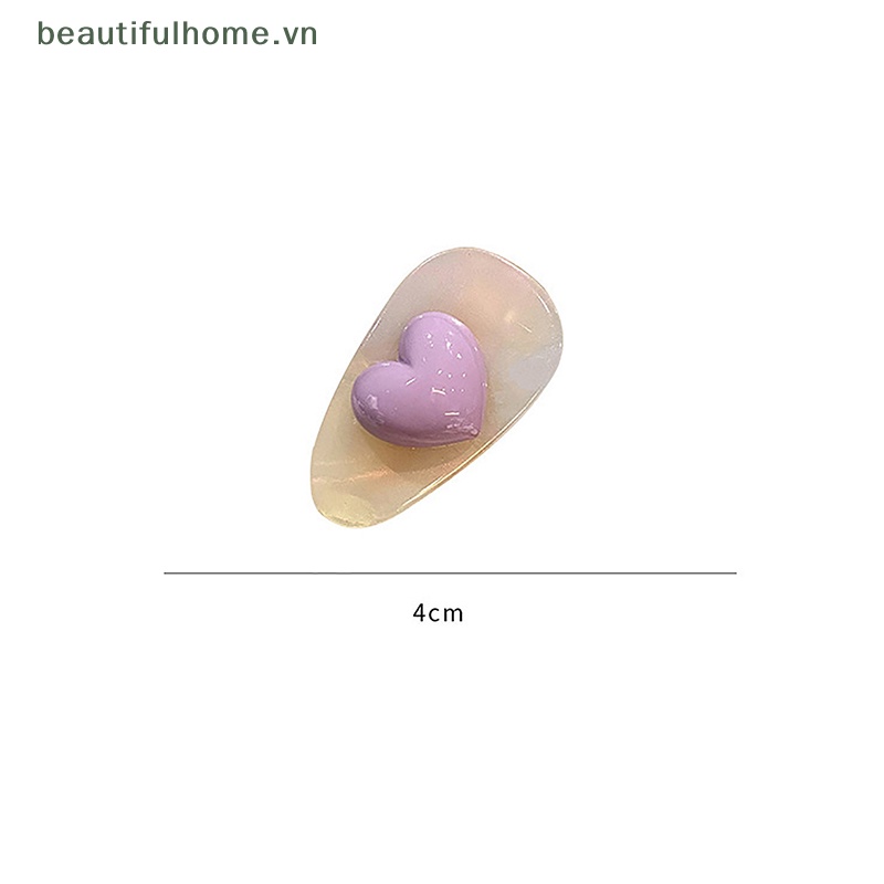 [beautifulhome] Set 2 Kẹp Tóc Mái Ngang Thời Trang Ngọt Ngào Cá Tính Đơn Giản [beauty]