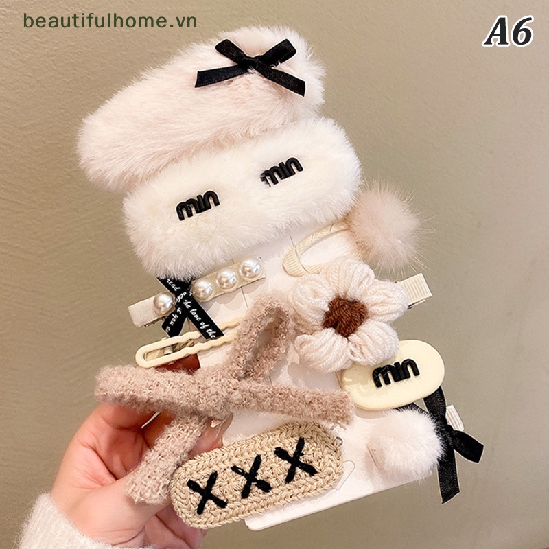 Set 10 Kẹp Tóc Hình Gấu Hoạt Hình Dễ Thương Cho Bé Gái