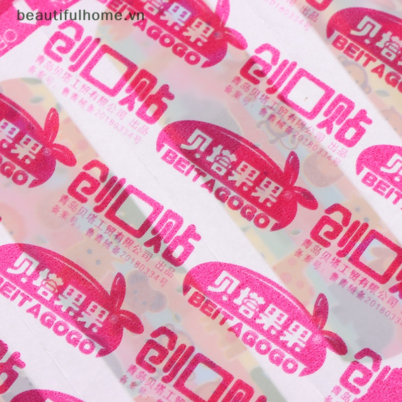 Bộ 120 Miếng Dán Vết Thương Thoáng Khí Chống Thấm Nước Họa Tiết Hoạt Hình Cho Bé