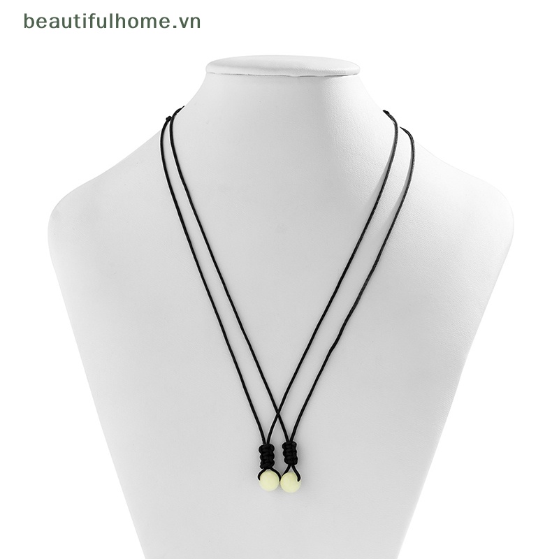 Vòng Cổ Choker Hai Lớp Bằng Đá Dạ Quang Đơn Giản Có Thể Điều Chỉnh Cho Nữ