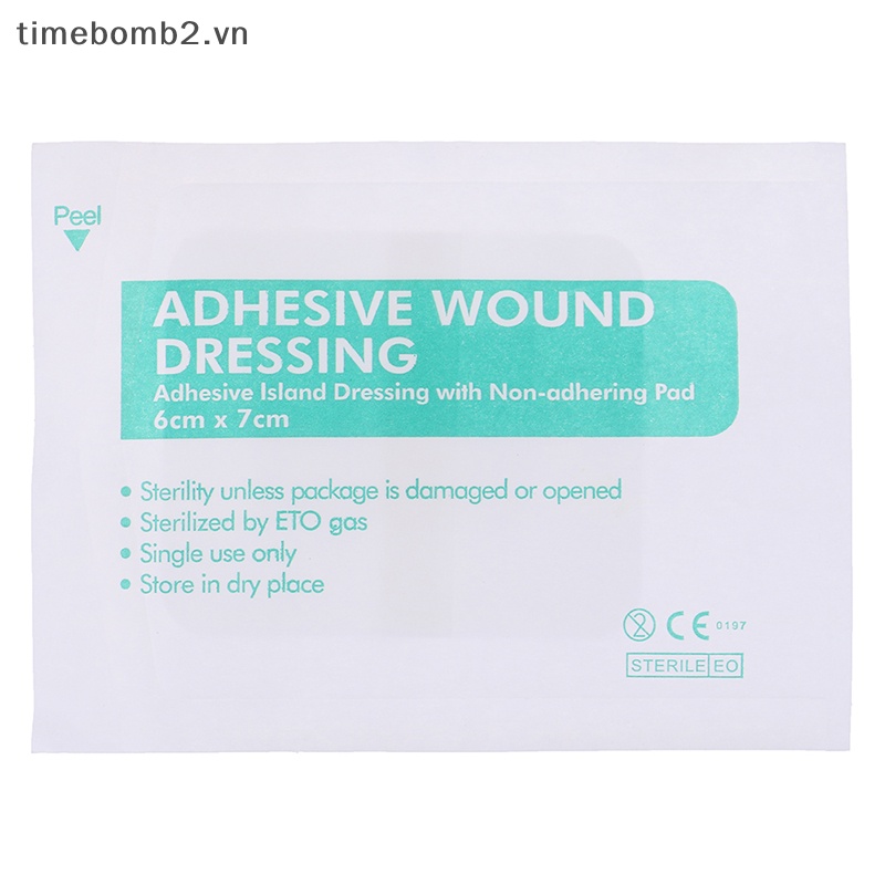 {Timebomb} Set 10 Băng Keo Dán Vết Thương Cỡ Lớn Thoáng Khí