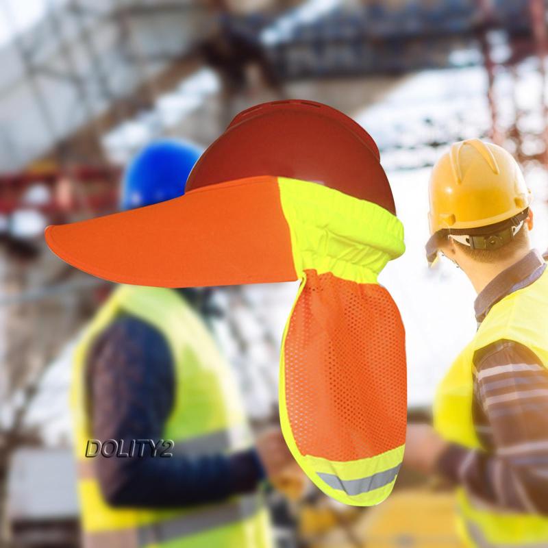 [Dolity2] Mũ Cứng Rộng Vành Chống Nắng Thoáng Khí Với Dải Phản Quang