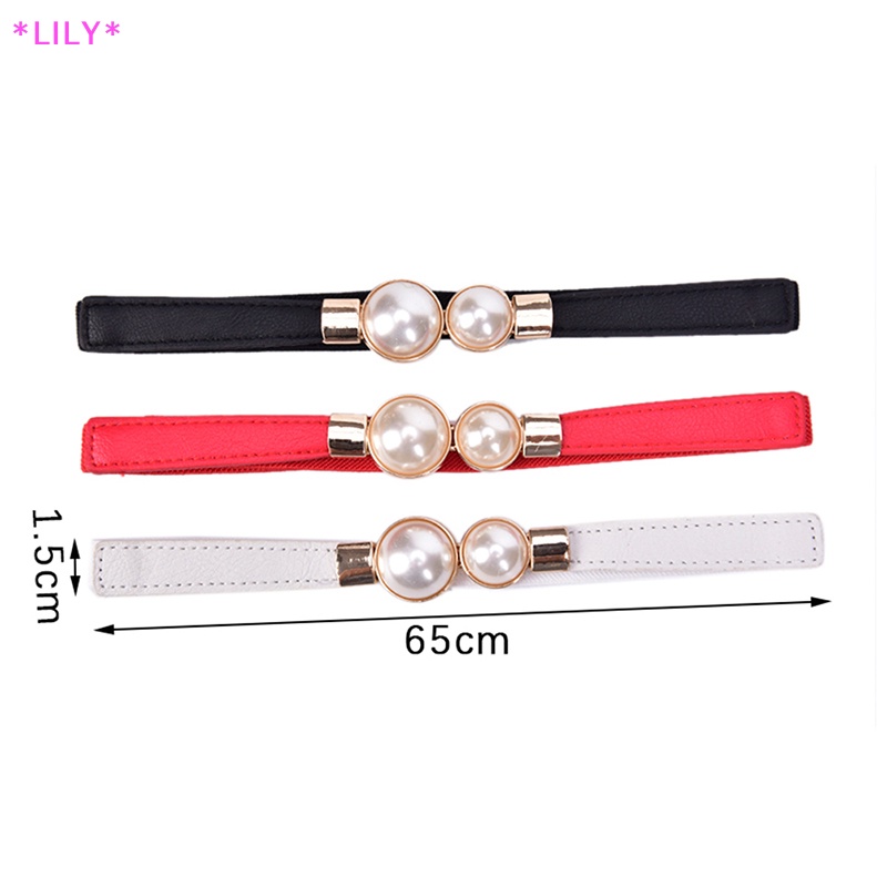 Lily phụ nữ đàn hồi eo con dấu vành đai ngọc trai cho váy váy dây thắt lưng wasit vành đai uuu