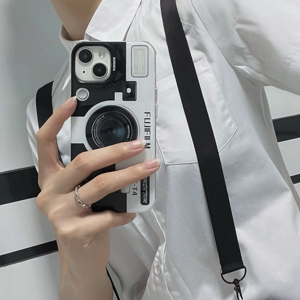 Ốp Điện Thoại TPU Silicone Mềm Trong Suốt Chống Sốc In Hình Máy Ảnh Cổ Điển Cho iPhone 14 Plus 13 12 11 Pro Max