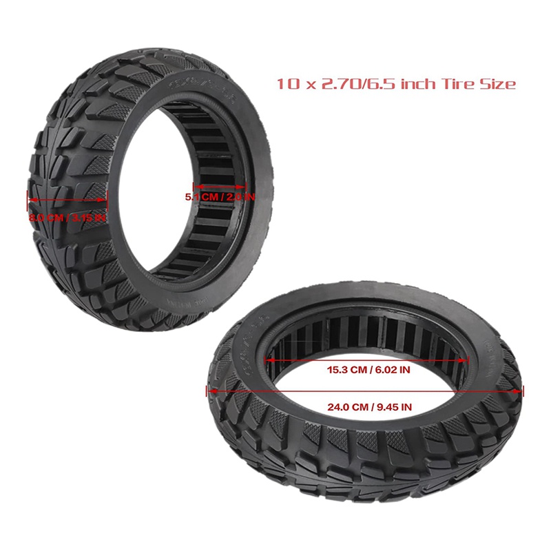 Lốp Xe Chống Nổ Kích Thước 10 Inch / 10X2.70-6.5 Chuyên Dụng Cho Xe Scooter Kugoo