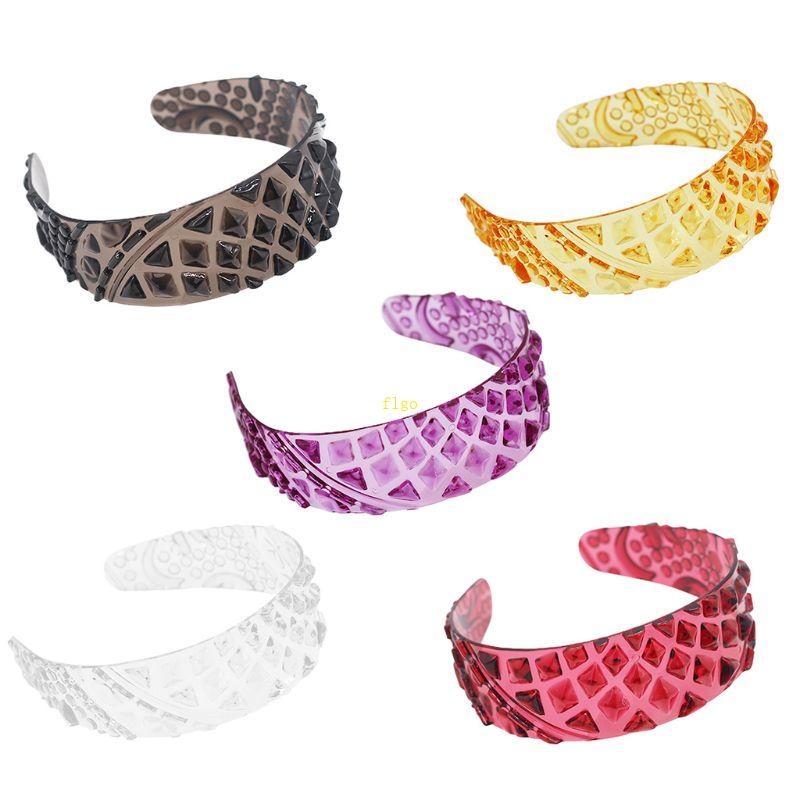 Băng Đô Bằng Nhựa Trong Suốt Họa Tiết Quả Dứa 3D Dễ Thương Thời Trang Mùa Hè Cho Nữ