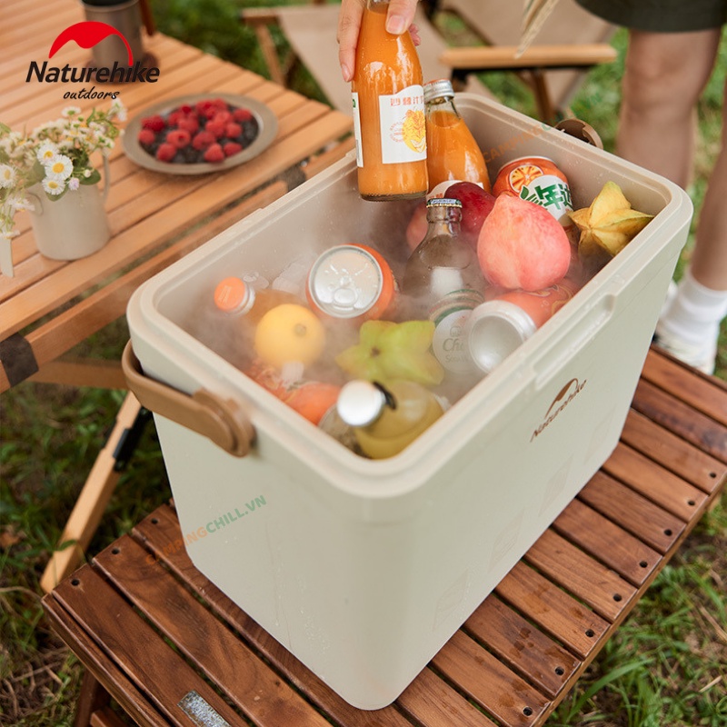 THÙNG GIỮ NHIỆT DÃ NGOẠI CẮM TRẠI MẪU 2023 NATUREHIKE CNK2300BS011