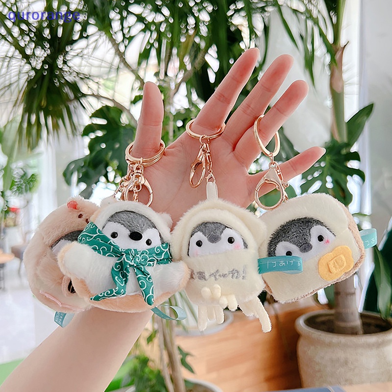 Móc Khóa Hình Chim Cánh Cụt Nhồi Bông Dễ Thương